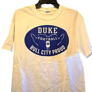 Duke University Football TShirt "Bull City Proud" by University Bookstore. Large